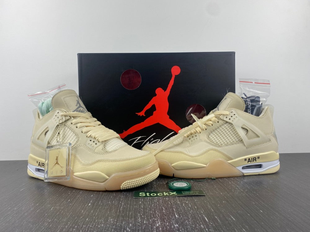 Air Jordan 4 Retro Off-White "Sail"