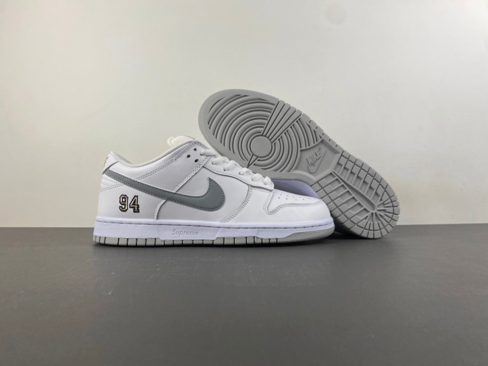 Nike SB Dunk Low Supreme 94 White/Metallic Silver