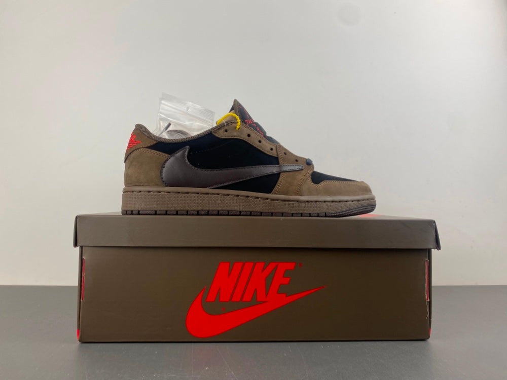 Air Jordan 1 Low OG SP x Travis Scott en color "Velvet Brown" y "Dark Mocha"