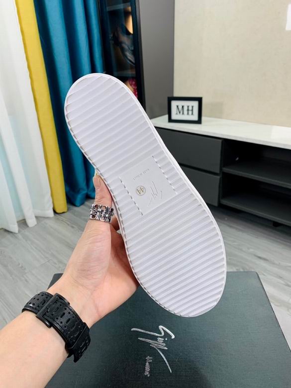 Giuseppe Zanotti Kriss mid-top Charol Blanco